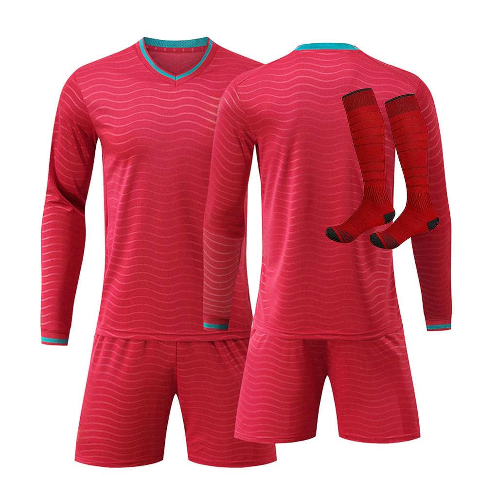 2526 Away Jerseys Sports Team Uniform Set Football Training Suit Set
