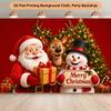 1Pcs Merry Christmas Smiling Figures Scene Decoration Background Xmas Backdrop Decorations For Photo Studio Photo Booth Party