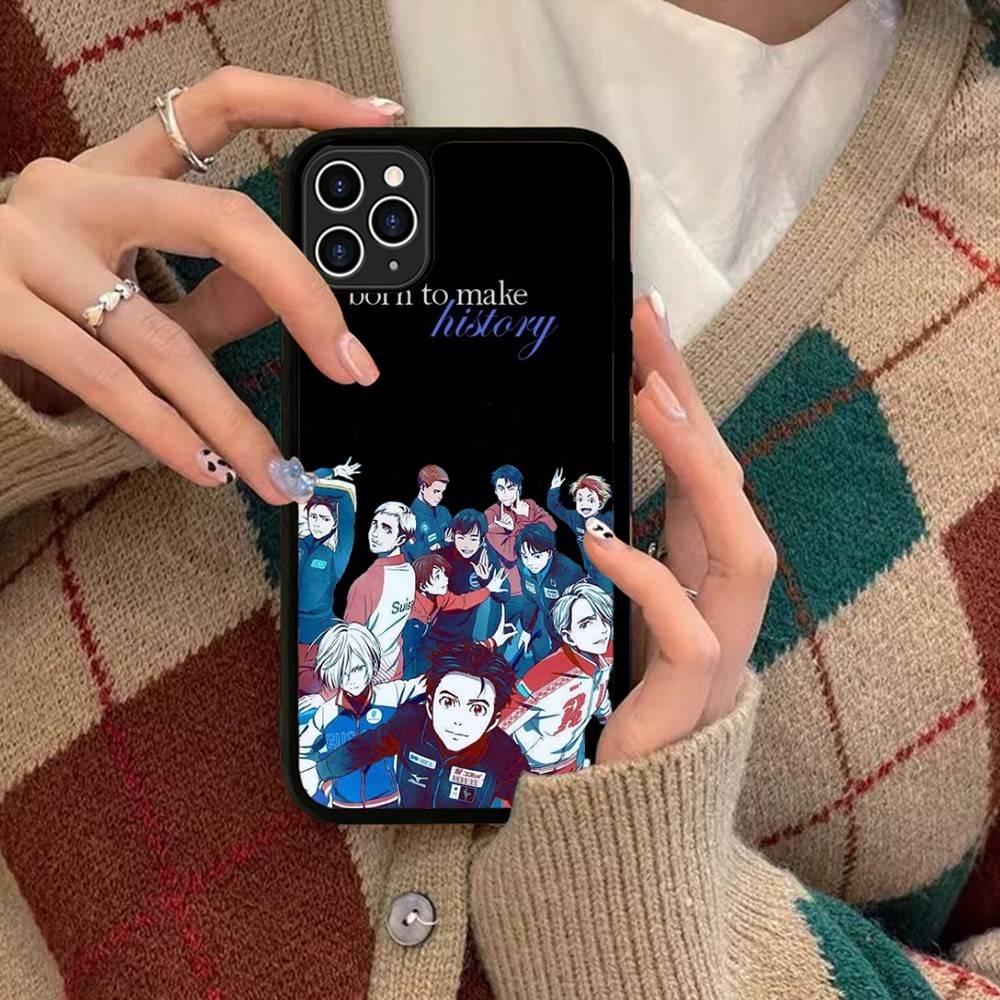 Sports Anime YURI On ICE BL For IPhone 17 16 15 14 13 Pro 12 11 Pro Max Hard PC+TPU Phone Cases Back Cover