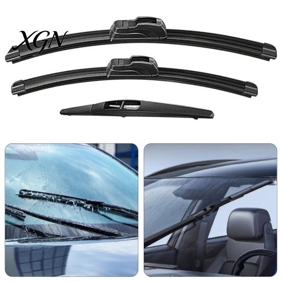 Weatherproof Vehicle Wiper Blades 3 Pcs Windshield for Suzuki SX4 2006-2020, 26" Replacement Parts + 14" 10" Original Equipment Automotive Easy