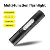 Ultra-Bright Rechargeable Flashlight Portable Outdoor Emergency Mini Work Light with White Laser Whistle for Camping Hiking