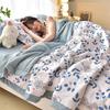 KDJEIKZ  Double-sided Simple Summer Quilt Children Adult Microfiber Air Conditioning Quilt Core Picnic Travel Cover Blanket