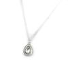 Les Trésors De Lily [N3085] - Silver White 'Sissi' Designer Necklace