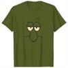 SpongebobsHalloween Squidward Big Face Unisexs T Shirts Unique Tee Shirt Short Sleeve Crew Neck TShirt 100 Cotton Clothing