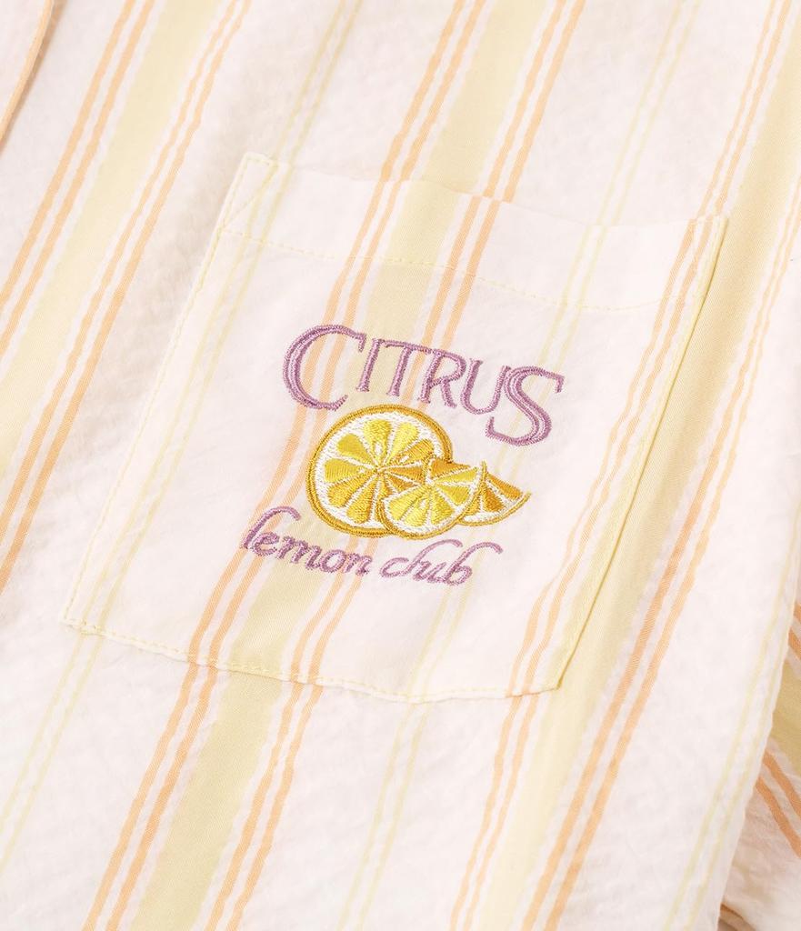 Peach John Easy Shirt One Summer Pajamas, Lemon, Size, Loungewear, Comfortable, Breathable, Non-sticky, Stylish, Cute,