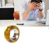 Pei Haptic Ring Mechanical Fidget Ratchet Ring EDC Toys Stainless Steel+Pei Fingertip Metal Tyre Toys Stress Spinner Fidget Toys