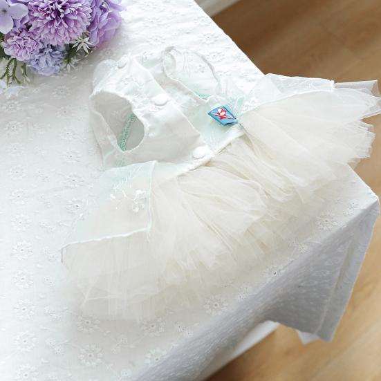 Pies Blingbling Princess Dress Puppy Lace Cake Camisole Spódnica Słodki Pet Dress-up Costume Tutu Dress na Halloween Boże Narodzenie Urodziny Imprezy