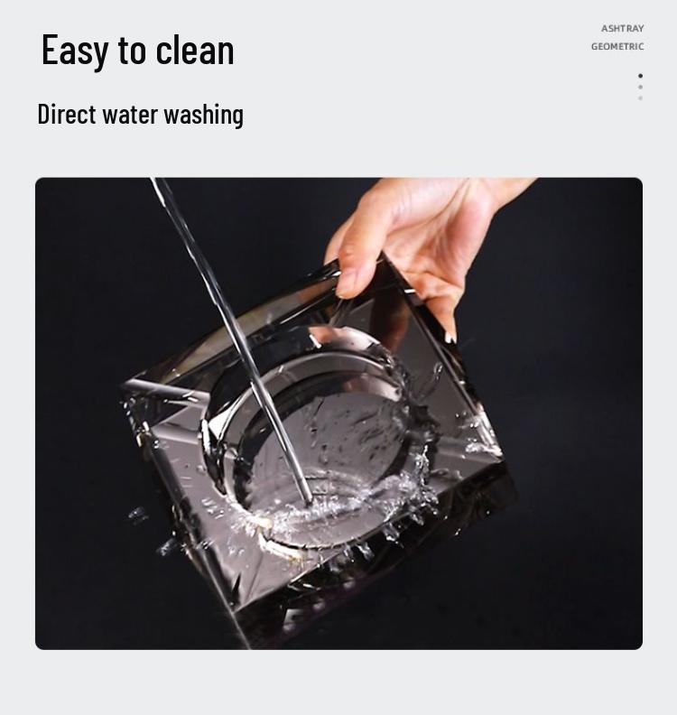 Crystal Glass Luxury Ashtray for Home or Office