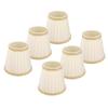 6Pcs Small Lamp Shade Clip On Drum Lampshade Cloth for Chandelier Candle Bulbs Lighting Accessories