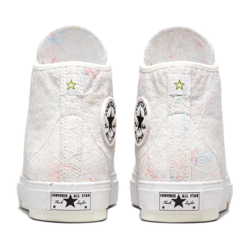 Converse Chuck 70 Renew Chuck Taylor All Star 1970s Redux Scrap Comfortable and Versatile High Top Espadrilles Unisex White Blue Red