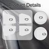 4 Pieces Car Door Switch Button Stickers Covers Interior Decoration Premium Replacement