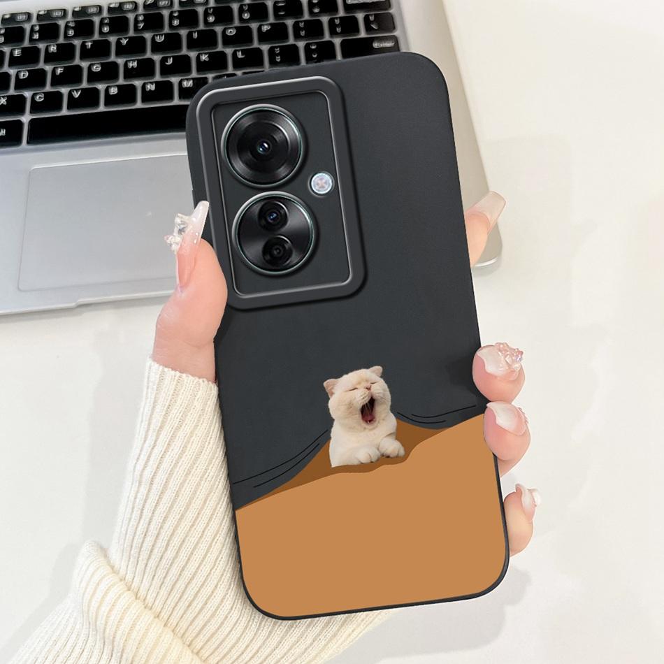 For OPPO Reno11 F 5G Case Reno 11F CPH2603 2024 Elegant Printing Camera Protective Shockproof Soft Silicone Phone Cases