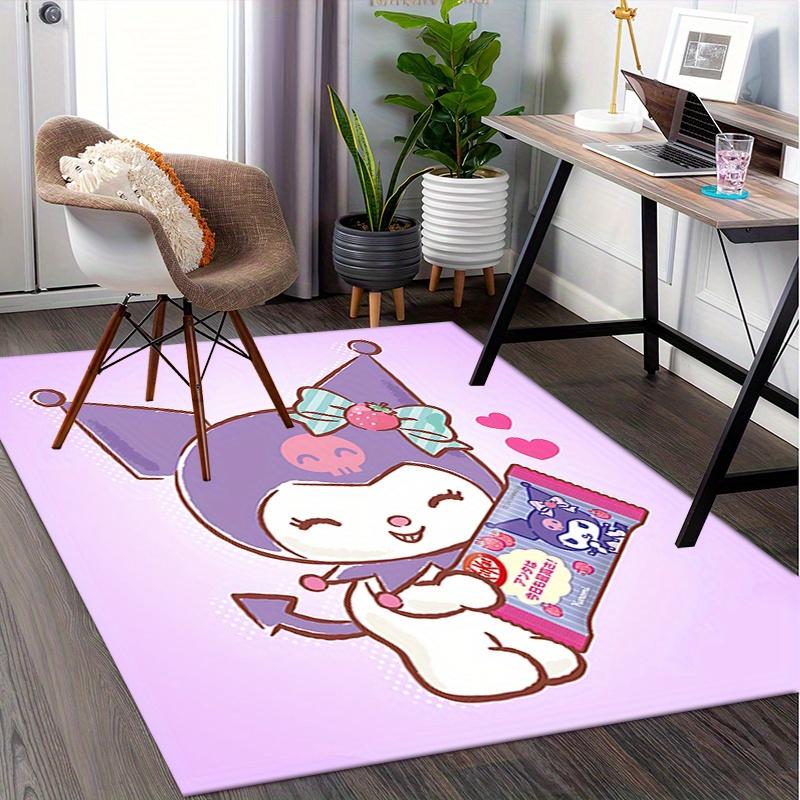 Office Rug Kero-chan, KitKat Anti-Slip Rug, Machine Washable for Living Room, Bedroom, Office, Multiple Sizes, Bedroom Mat, Decorative Mat, Durable Ma