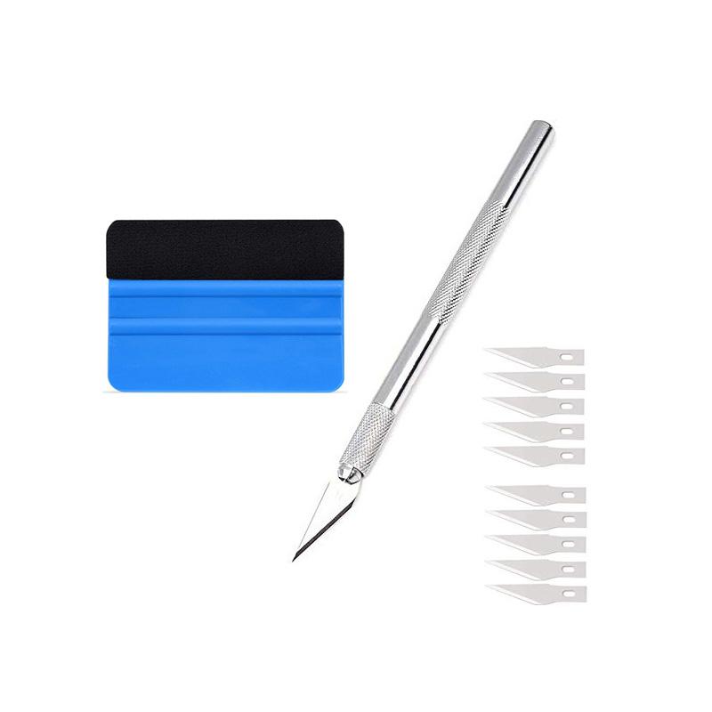 Vinyl Film Tools Kit Mini Heat Gun Vinyl Scraper Squeegee Smooth Tool for Car Wrapping Windows Film Auto Decoration