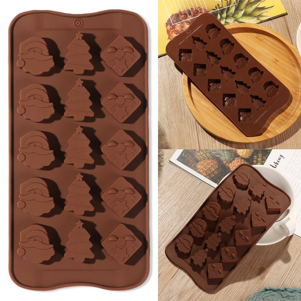 

Зроби сам Ремесло Різдвяний Торт Виготовлення Санта Ялинка Силіконова Форма Подарункова Коробка Форма для льоду Різдвяна Шоколадна Форма