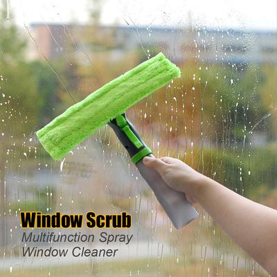 Sprühschaberbürste Glasabzieher Wischer Haushaltsreinigungswerkzeug 3 in 1 Wasserspray Fensterreiniger Mikrofasertuch Pad Set