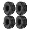 4Pcs Remote Control Rubber Tires Tyres Replacement for SCX10/TRX4/TRX6 1/10 RC Crawler