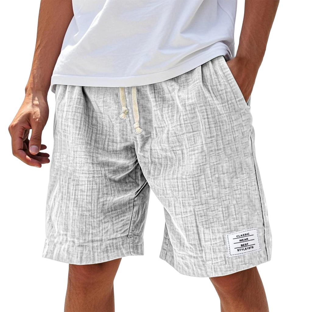Men's Summer Casual Shorts Men's Fashion Sports Textured Shorts