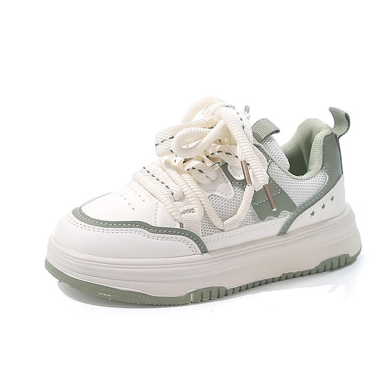 Girls' sports board shoes, middle-aged and older children's spring and summer 2025 fashion, little white shoes, girls' foreign style, children's casu