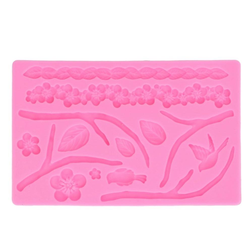 Food Grade Silicone Fondant Mold Chocolate Mould Chocolate Making розовый
