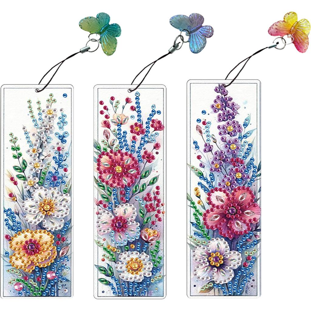 3Pcs Special Shape Cactus Diamond Painting Bookmark DIY Bookmarks Diamond Painting Kits Diamond Painting Bookmark Making Kit