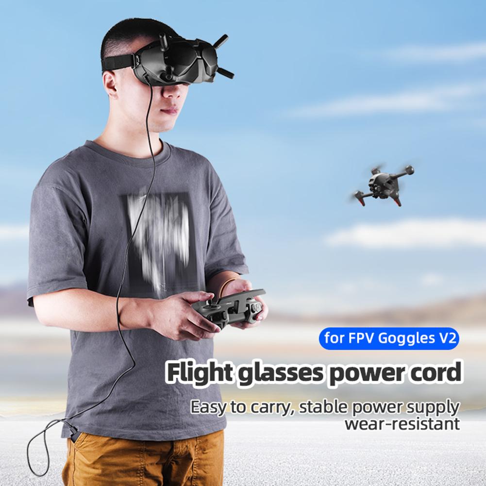 Fast Charge Power Cable Drone Accessories Cable for DJI FPV Goggles FPV Goggles V2 USB C to DC Power Supply Cord