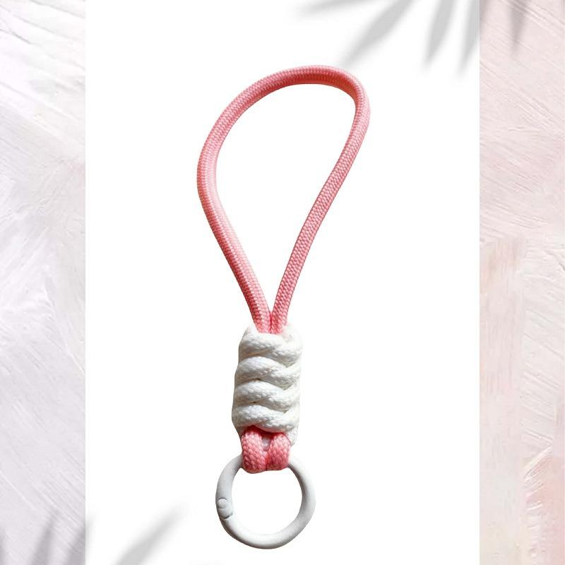 Kombinacja kolorów węzeł smycz do telefonu kreatywna krótka pleciona smycz etui na telefon komórkowy breloczek może być odpinana lina zapobiegająca utracie