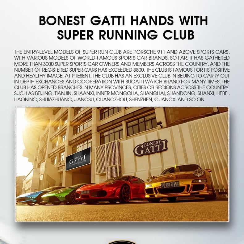 Bonest Gatti High-end Watch Carbon Fiber Series Glow-in-the-dark Fashion Watch