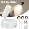 Intelligent Wall Light LED Table Lamp Touch 3-Color Dimmable 350° Rotatable USB Rechargeable Bedroom Bedside Night Light
