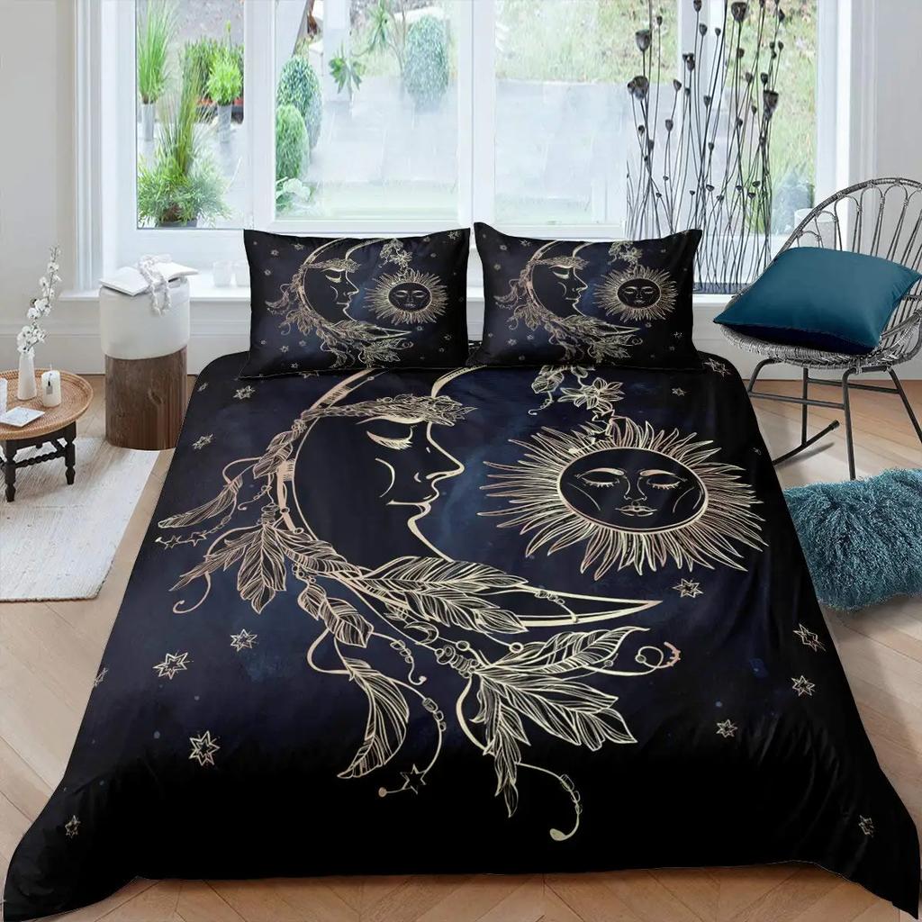 Bohemian Elephant Duvet Cover Set Mandala Bedding Set Twin For Boys Kids Exotic Animal Polyester Comforter Cover With Pillowcase