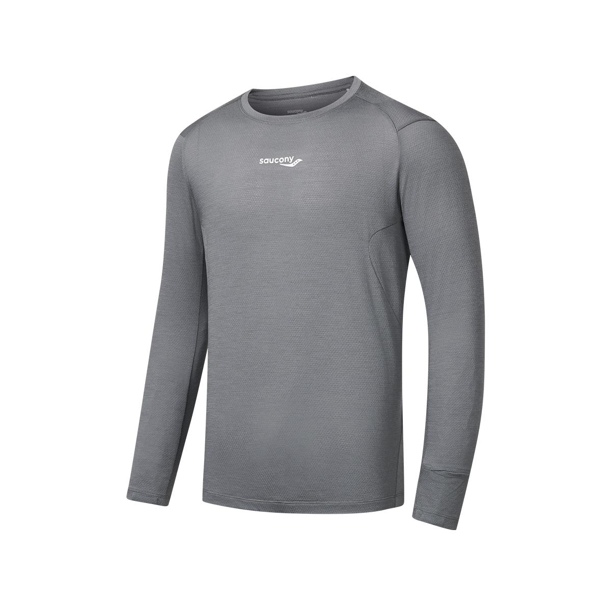 

SAUCONY Мягкий Универсальный Пуловер с Круглым Вырезом Футболка с Длинным Рукавом Унисекс Топы SA2250LT94T-MG031 XL