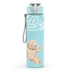 1PC Baby Angel Figure 750ml Sports Water Bottle Leakproof Straw Lid Outdoor Office Home