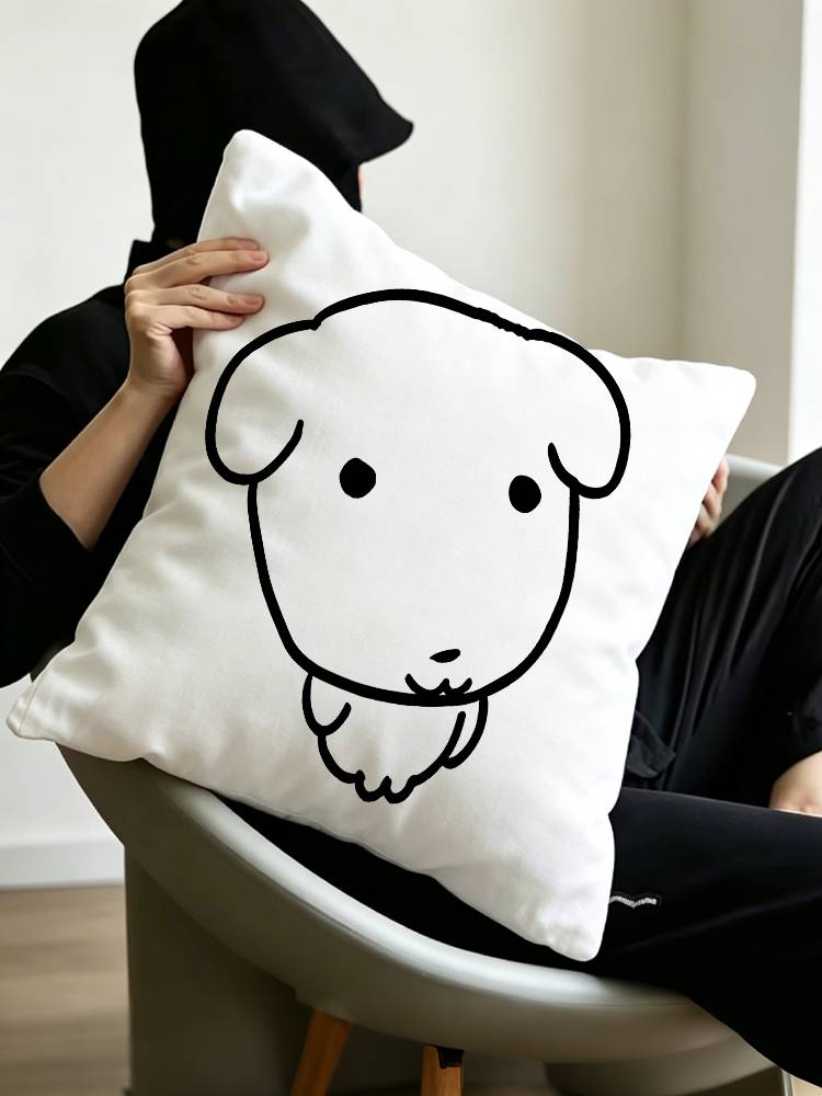 Kawaii Gganadi Dog Pillow Case Pattern Printed Pillowcase For Living Room Sofa Cushion Cover