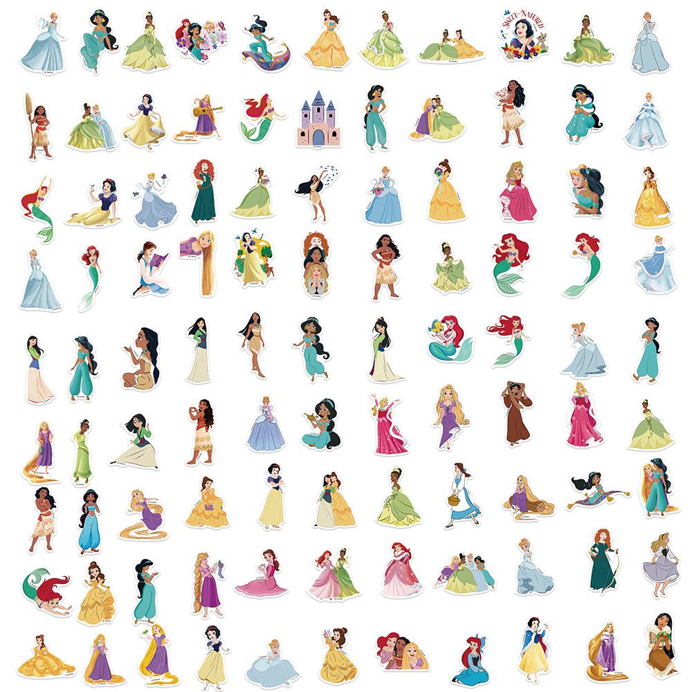 50/100/150 BUC Mix Prințese Disney Desene Animate Film Autocolante Impermeabile Telefon Laptop Bagaje Chitară Notebook Autocolante Jucării Copii
