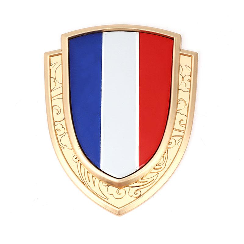 3D Metall Autoaufkleber Italien Frankreich Deutschland England Amerika Flagge Emblem Abzeichen Aufkleber