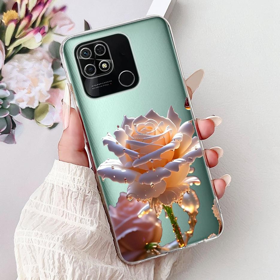 For Xiaomi Redmi 10C Case New Luxury Painted Cover Soft Silicone Slim Phone Case For Xiaomi Redmi 10C Redmi10C Back Cover Fundas