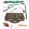 Hard Steel Fishing Rod bag Adjustable 2 3 4 Layer Tier Oxford Gear case with reel line Carrier for Travel Outdoor Organizer260319