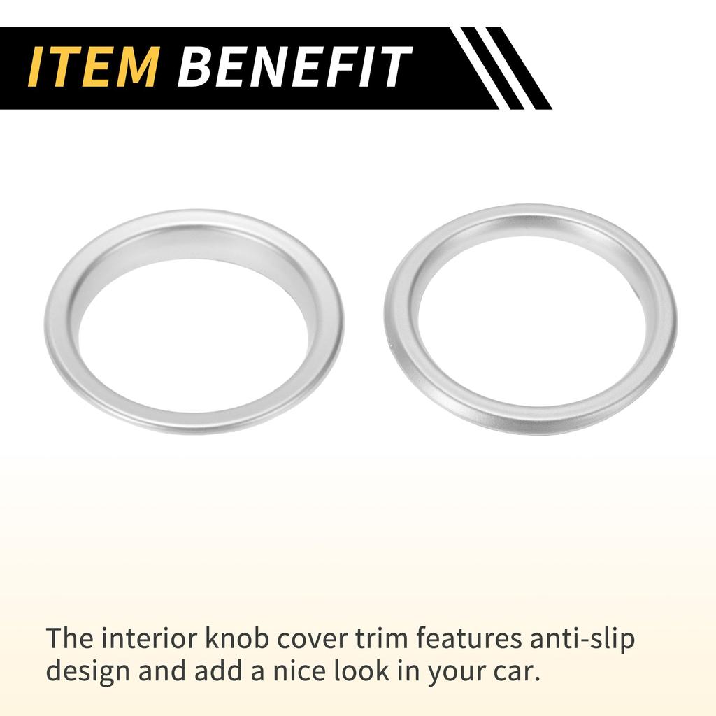 REPAIROCK Jeep 4pcs AC Vent Dashboard Decorative Rings for Wrangler JL JLU 2018-2020 Air