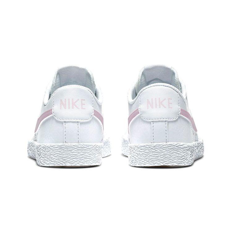 Nike Blazer Slip Resistant Durable Lightweight Low Top Kids Skate Shoes Kids sneaker White Pink CZ7579-102