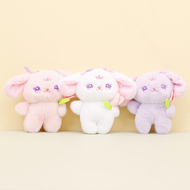 Adorable Plush Bunny Keychain Soft Stuffed Animal Doll Wedding Favor Toy
