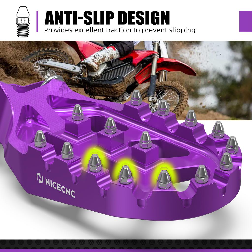 NICECNC For Stark Varg EX For Stark Varg MX 2024-2025 Motorcycle Forged Foot Pegs Offset Footrests Extender Electric Dirt Bike