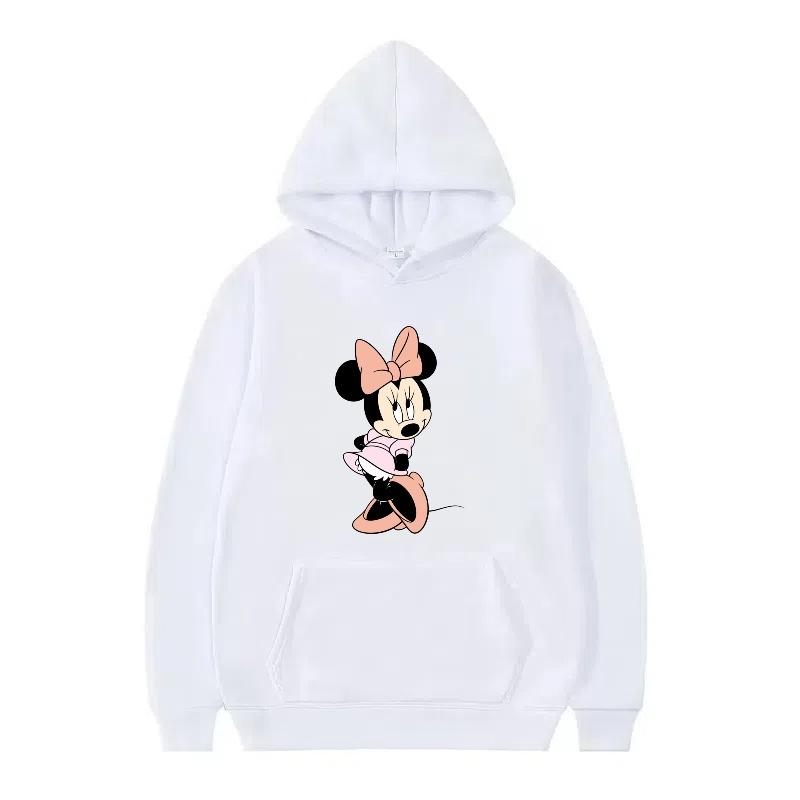 Disney Mickey Mouse Pattern Woman Streetwear Loose Grey Winter Tops Clothes Pullovers Ladies Cheap 90s Hoodies Men Sweatshirts