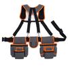 Electrician Tool Belt 2 Magnetic Pouches With Suspenders 18-Pocket Heavy Duty Utility Belt For Electric Wiring Framing