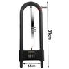 Shear & Pry-Resistant U-Shaped Glass Door Password Lock