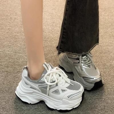 Sneakers da Donna con Plateau Scarpe Traspiranti Sneakers da Donna con Suola Spessa Scarpe Casual alla Moda Scarpe da Tennis Vulcanizzate con Suola Spessa