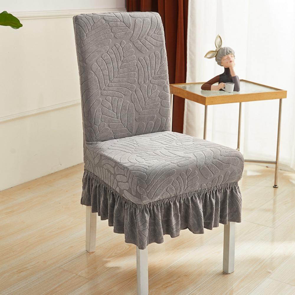 Stretchable Dining Chair Covers Set Universal Fit Thickened Spandex Slipcovers with Backrest for Home Kitchen Office