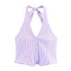 Jnleaog Autumn New Women's Clothing Fashion Style Design Stripes Vest Style Tops Shorts 6929778692
