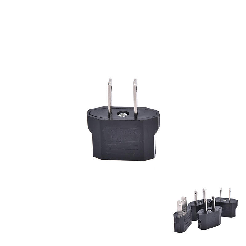 4Pcs Eu Euro Europe To Us Usa Power Jack Wall Plug Converter Travel Adapter