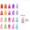 10/20/50 Stück 3D-Bärenanhänger mit Farbverlauf, zum Selbermachen von Ohrringen, Armbändern, Halsketten, Schmuckherstellung, Anhänger, Nagelkunst, Zubehör für Erwachsene