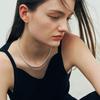 VERTE 925 Silver Mini Rizi Necklace   un.Silver.101